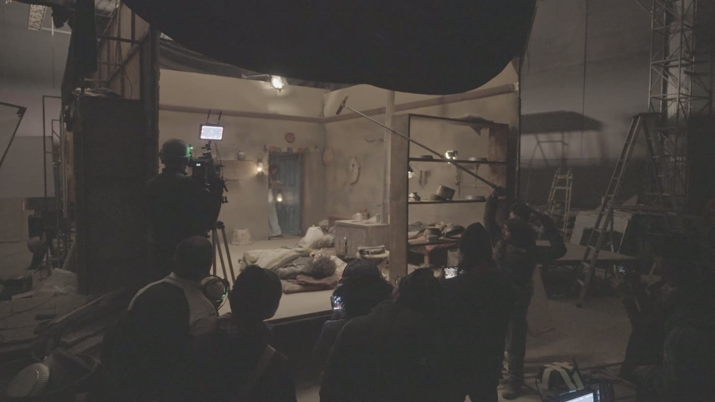 Behind the scenes: the built interior set